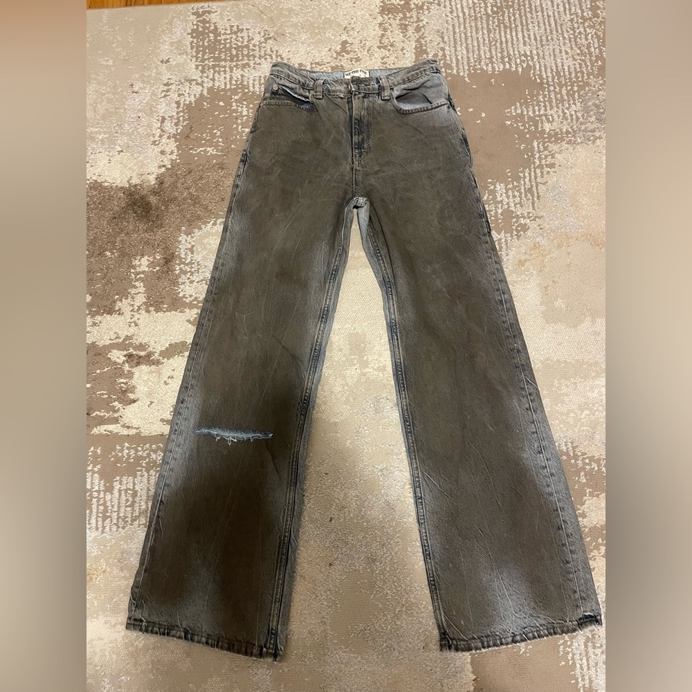 Free People Gray Blue Jeans